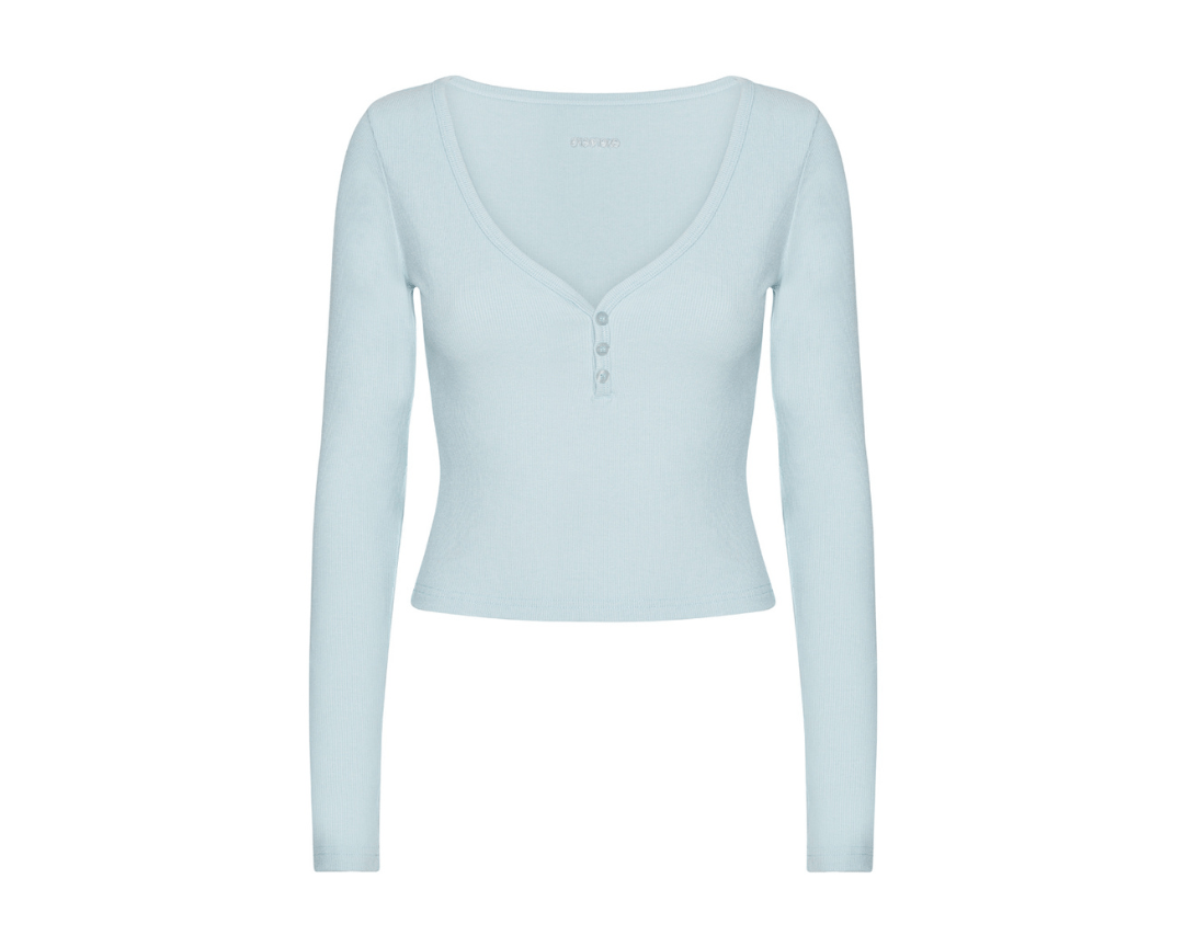 Exercere Rib Long Sleeve Rib Long Sleeve - Powder Blue