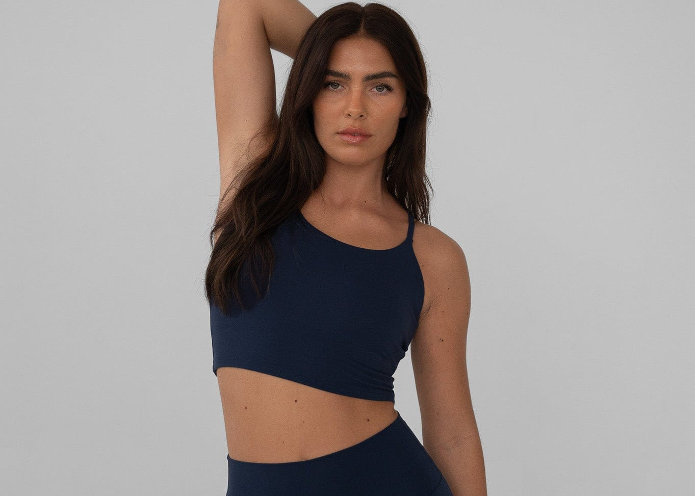 Exercere Tops Neaty Tank Top - Navy